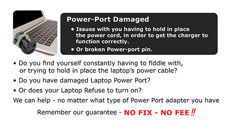 Fix any damaged or malfunctioning power-port, USB or other port related issues.