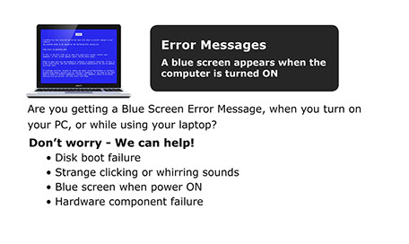 Correct any error messages or unwanted system pop-up windows.